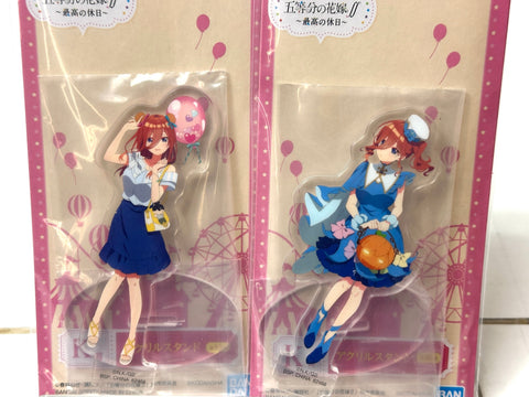 Ichiban Kuji Go Toubun Best Holiday K Prize Acrylic Stand Set of 10