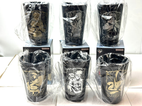 Ichiban Kuji NARUTO Shippuden Shinobi Bonds E Prize Art Tumbler Set of 6