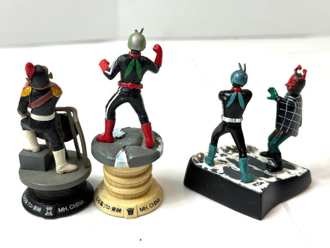 JUNK Kamen Rider Figure Lot Kaijin Meikan Glory of 9 Riders Collection Set Japan