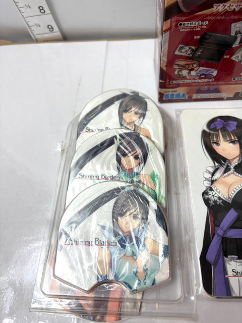 Shining Blade Accessory Set PSP Sega Japan Pouch UMD Case Decoration Sticker