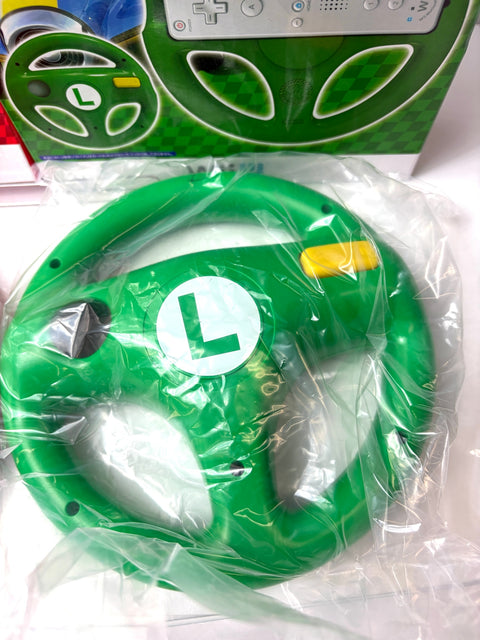 HORI Mario Kart 8 Racing Wheel Set Mario & Luigi Wii U Wii Remote Attachment