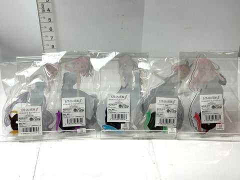 Quintessential Quintuplets Special Fair Acrylic Stand Set of 5 Black Dress