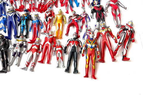 Bandai Ultraman Soft Vinyl Figure Lot Large Bundle Set Japan Tokusatsu Rare