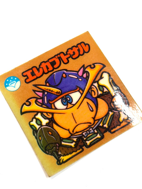 Lotte Bikkuriman Akuma VS Tenshi Sticker Erekabuto Saru JAPAN