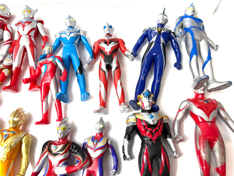 Bandai Ultraman Soft Vinyl Figure Lot Large Bundle Set Japan Tokusatsu Rare