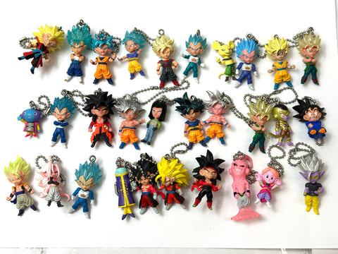 Dragon Ball Keychain Figures As-Is Mixed Lot of 219 Mascot Keychains