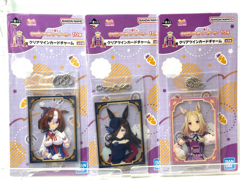 BANDAI Ichiban Kuji Uma Musume Goods Lot Acrylic Stands Rubber Charms